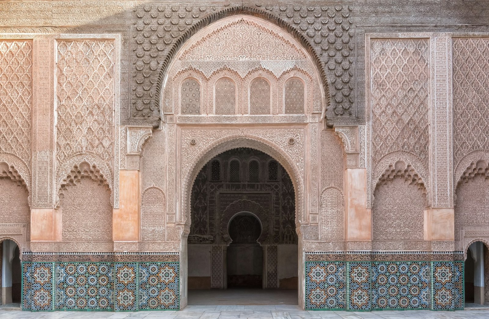 Traditional earthen kasbah architecture in Morocco